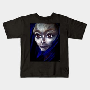 Jrooti&#39;s Blue Silk Scarf Kids T-Shirt